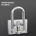 Candado con Llave, Diyife 2 Piezas Titanio de Servicio Pesado Candado de...