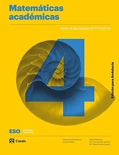 Portada de Matemáticas Académicas 4º ESO Proyecto Codigo Abierto Andalucía