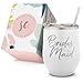 Bridesmaid Tumbler - 12 Ounce Engraved Stainless Steel Wine Tumbler with Lid with Straw | Bridesmaid Proposal | Will You Be My Bridesmaid | Bridal Party