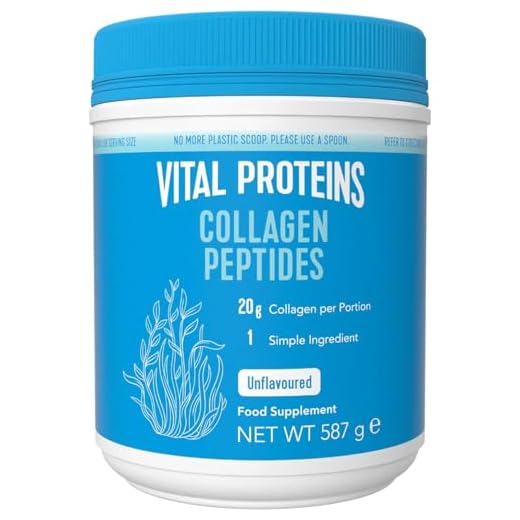Vital Proteins Collagen Peptides, integratore collagene idrolizzato in polvere, inodore e insapore, per pelle, capelli e unghie, 20g di peptidi di collagene bovino per porzione, 587g