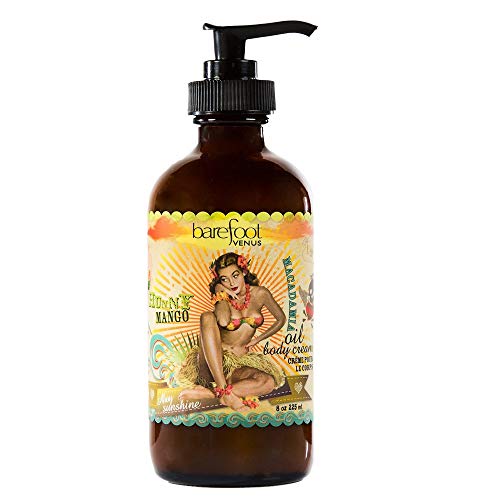 Barefoot Venus Macadamia Nut Oil and Almond Oil Body Cream 225 ML / 8 Oz (Hunny Mango)