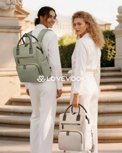 Image of LOVEVOOK Laptop Backpack for Women with XL Cup Pocket, Work Travel College