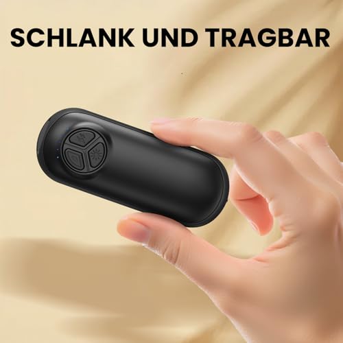 Miaton Elektrischer Handwärmer mit Taschenlampe, Taschenwärmer Wiederverwendbar 6000 Mah, Aufladbar Taschenofen Hand Warmers Outdoor Camping Heizung Geschenke für Männer Frauen Kinder