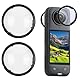 Linsenschutz für Insta360 X4 –Kratzfester Objektivschutz mit HD-Transparenz, spritzwassergeschützt, staubdicht, Dual Lens Guards für Insta 360 X4 – Essentielles Zubehör für Panorama-Action-Kamera