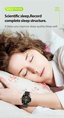 Smartwatch, waterdicht IP68 voor heren en dames, smart-armband met 2 armbanden, slaapmonitor, calorieënteller… - Image 7