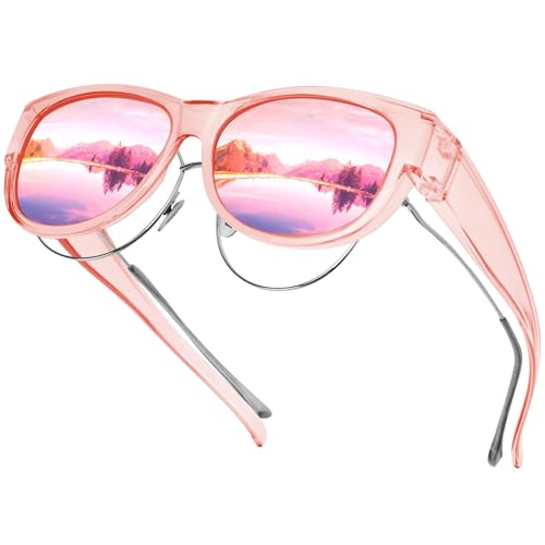 Image of GEGURI Polarized Sunglasses Fit Over Glasses for Men Women, Oversized Square Sun Glasses UV400 Protection Shades