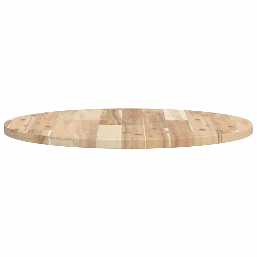 vidaXL Tischplatte, Holzplatte Rund, Massivholzplatte für Esstisch Bartisch Beistelltisch, Ersatztischplatte, Ø60x2cm Massivholz Akazie