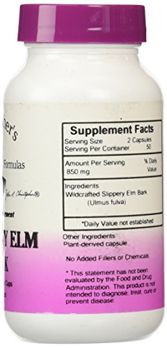 Dr Christopher's Formula Slippery Elm Bark, 100 Count #TOP1