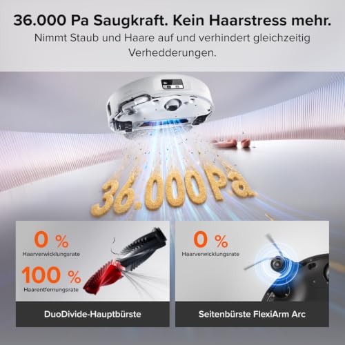 roborock Saros 20 Neo Saugroboter mit Wischfunktion, 36.000 Pa Saugkraft – Ansicht 4