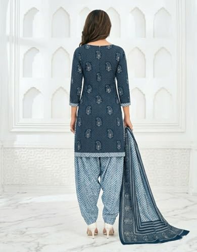 Image of Yashika Unstiched Crepe dress materials | Crepe Salwar Suit for women with dupatta | suit material for women unstitched