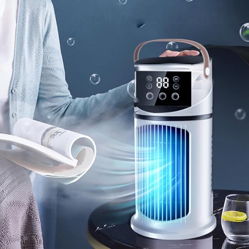 Mini climatiseur portable rafraîchisseur d'air pour dortoir et bureau compact