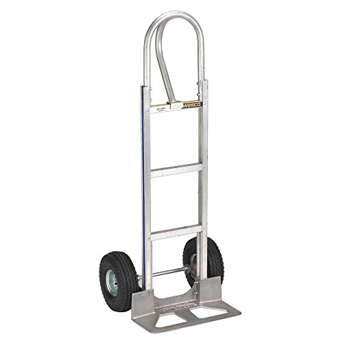 New Arrivals Wesco 220331 Series 470 Cobra-Lite Aluminum Hand Truck with High Back Loop Handle, Pneumatic Wheels, 600-lb. Load Capacity, 18" Width x 52" Height x 20" Depth