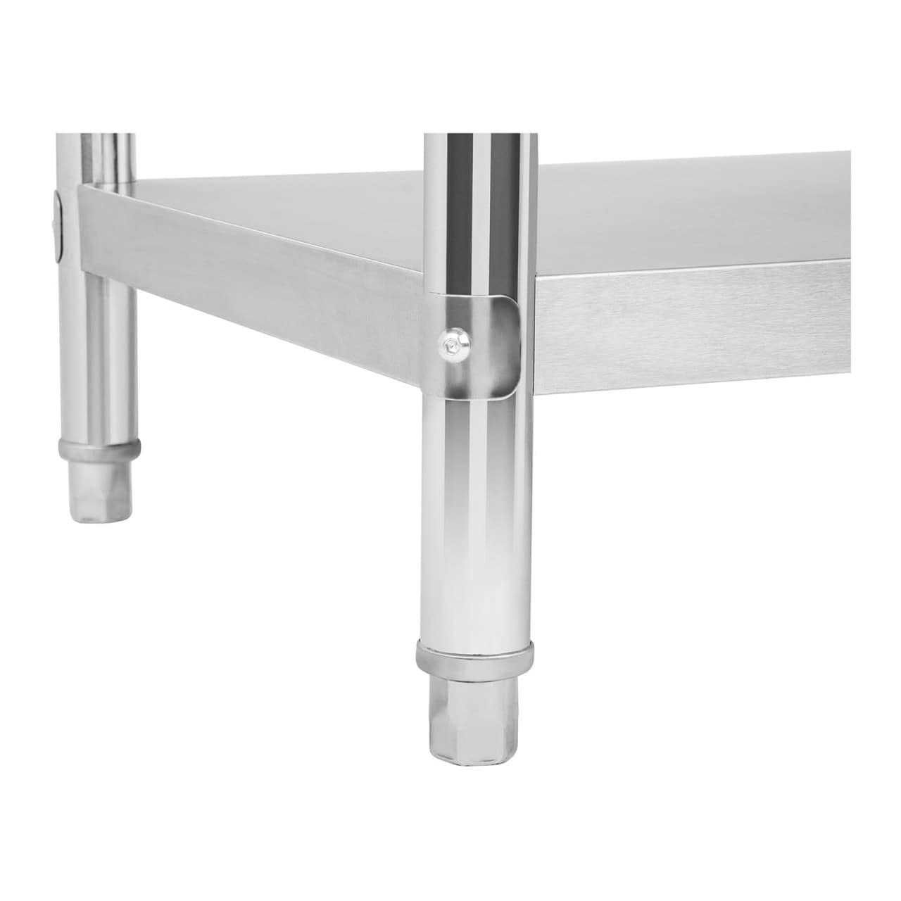 Royal Catering RCAT-120/70-NW Arbeitstisch Edelstahl Küche Edelstahltisch 120 x 70 cm höhenverstellbar