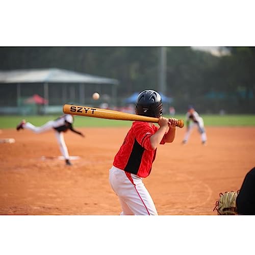 Szyt 200425 25 Inch Wood Baseball Bat Self-Defense Softball Bat Home Defense Lightweight Yellow thumb #3