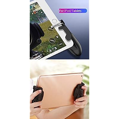 Mobile Game Controller for iPad/Tablets, Sensitive Shoot Aim Gamepad Trigger for PUBG/Knives Out, Handgrip for Tablet & Smartphones