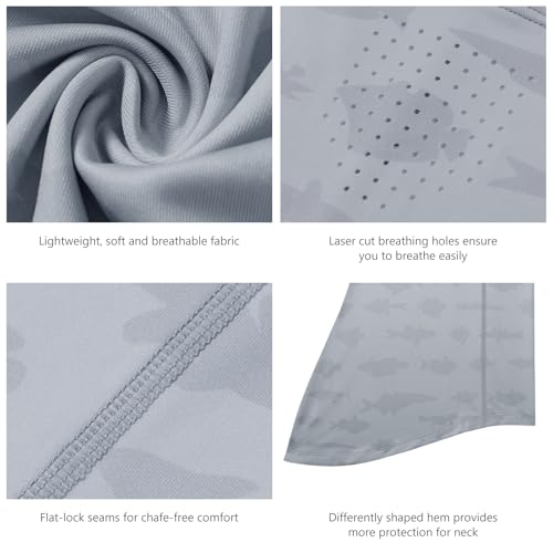 Image of BASSDASH UPF 50+ Breathable Neck Gaiter, Quick Dry Face Mask for Men Women