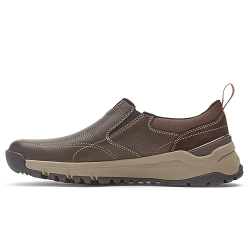 Dunham Men's Glastonbury Slip On Sneaker, Brown Leather/Suede, 14 Xx-Wide #TOP4