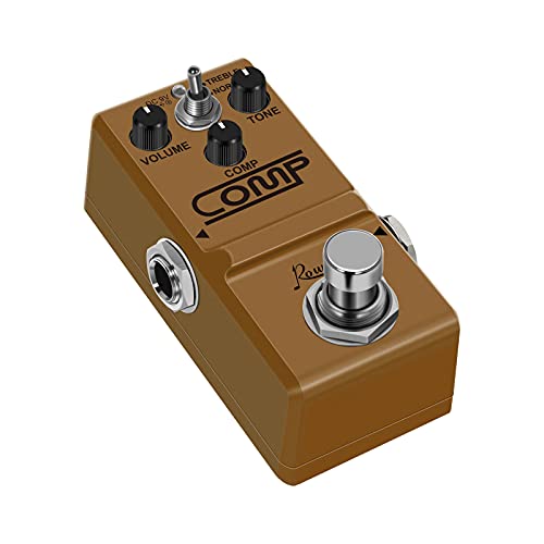 Rowin Analog Mini Opto Compressor Box Guitar Compression Pedal For Electric Guitar Bass (Ln-333) #TOP4