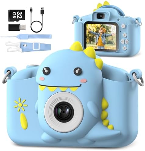 Appareil Photo Numérique Enfant 20MP - Écran 2", Vidéo 1080P, 32GB, étui Licorne | Cadeau 3-12 Ans Anniversaire Noël