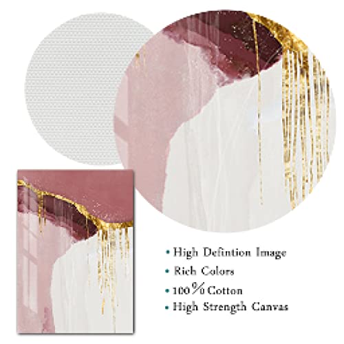 Affiche murale abstraite rose et violette 60x80 cm, solution déco pour grand mur vide - 5