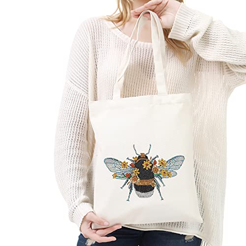 Sorfan Diamond Painting Kits For Adults Tote Bag With Handles, Diamond Art Bags, Shopping Bags Merchandise Bags For Women (013) #TOP2