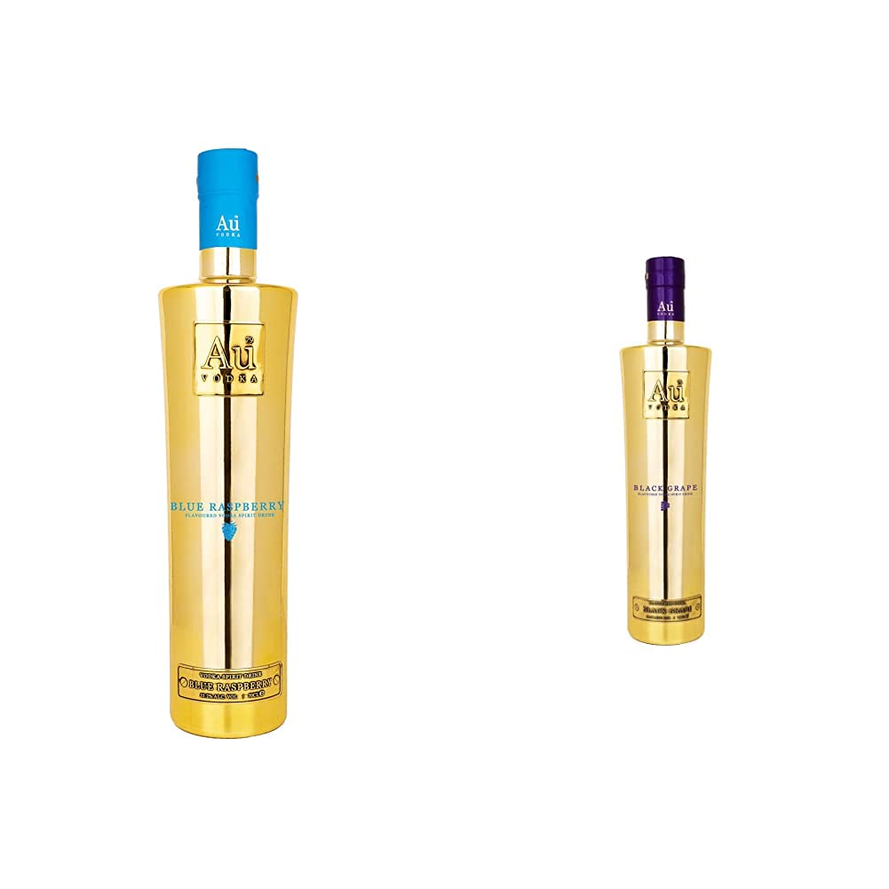 AU VODKABlue Raspberry & Black Grape, 2 x 70cl