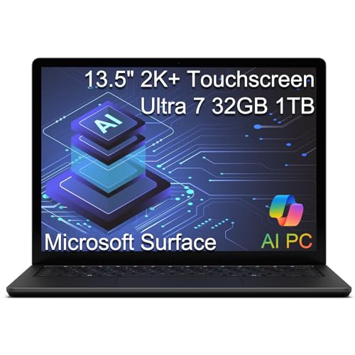 Image of Microsoft Surface Laptop 6 AI PC, Intel Ultra 7 165H, 32GB DDR5, 1TB SSD