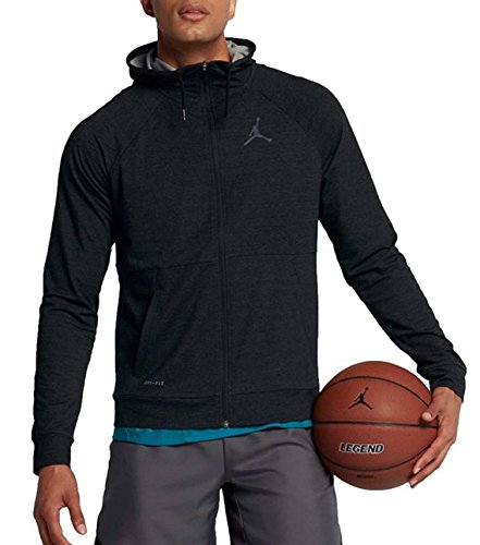 Jordan 23 Tech Sphere Full Zip Hoodie (XX-Large, Black/Anthracite)
