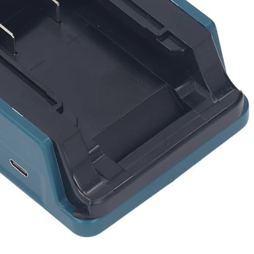 Adaptador de Bateria Portátil Com Carregador de Porta Dupla USB Tipo C para Baterias de íon de Lítio
