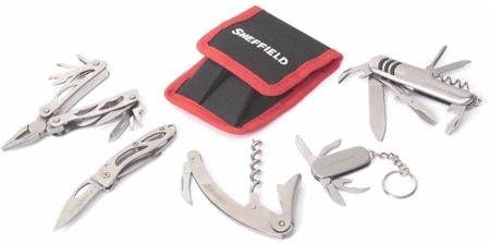 Sheffield 5-Piece Stainless Steel Multi-Tool Set with Bonus Sheath