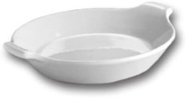 White 16 Oz. Au Gratin / Shirred Egg Dish