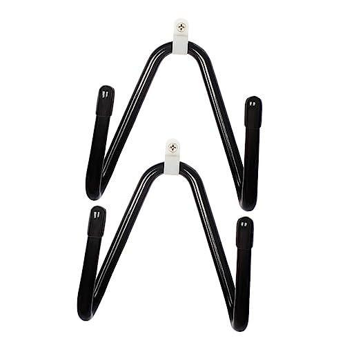 INOOMP 1set Surfboard Wall Hook Display Hanger Skateboard Holder for Home Shop Easy to Install Clean for Surfboard and Musical Instruments Black