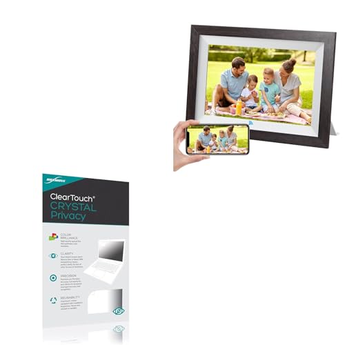 BoxWave Screen Protector Compatible with Kodak RCF1012W-WIFI Digital Picture Frame (10.1 in) - ClearTouch Crystal Privacy (2-Pack), Privacy Screen Protector Flexible Film Clear