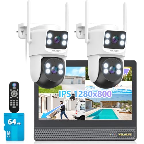 All-in-One Outdoor Wireless Security Camera System 4MP WiFi Surveillance