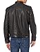John Varvatos Star USA mens Band Collar Leather Jacket, Black, Medium US