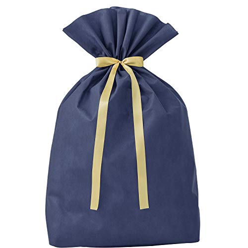 ササガワ タカ印 ラッピング 袋 超BIG ソフトバッグ ネイビー 50-3960