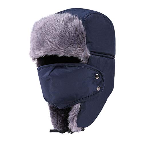 Casquette neige style militaire russe rembourrée et chaude