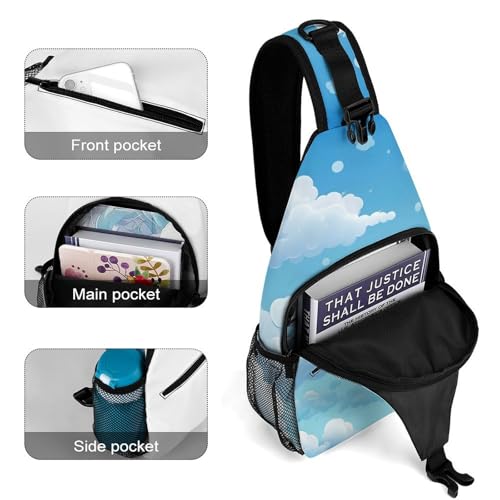 Mochila tipo bandolera deportiva para senderismo y uso casual miniatura 4
