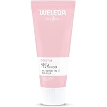 Weleda Sensitive Gentle Cleanser with Almond, Face Wash For Sensitive Skin, Fragrance Free, Dermatologically Tested, Vegan, 100% Certified Natural, 75ml