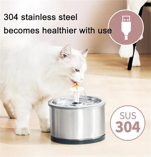 Bebedero Grande para Gato Capacidad 101 oz Acero Inox miniatura 3