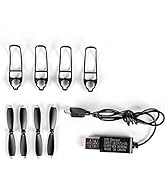 Drone S17 Pro Accessories Kit, S17 Item Parts with 4 Propeller Blades, 4 Protective Guards and 1 ...