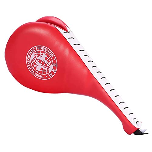Qiilu Kicking Pads, Taekwondo Kick Pad, 1 Pc Double Clapper Target Focus Kick Striking Pad Karate Taekwondo Kick Boxing Red #TOP26