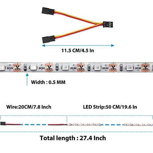 Arbusb Rc Light Waterproof Rc Led Lights For Ar Wing Drone Model Car Truck Rc Fixed Wing Airplane Flying Wing Plane Boat Warm White #TOP4