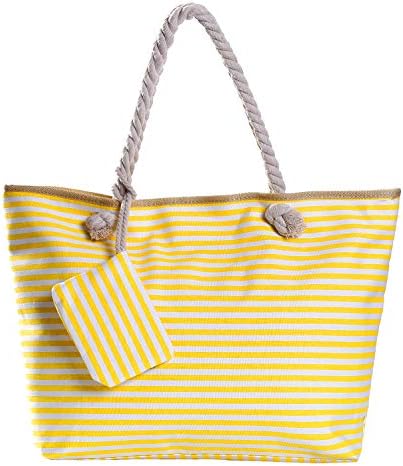 DonDon Large beach bag water resistant with zip