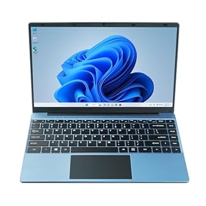 HBESTORE 14.1inch Laptop with Featuring 1080p IPS Display,Quad-Core J4125 CPU,8GB RAM,512GB SSD Ample Storage,Built-in Webcam,Suitable for Office,Study and Entertainment (Blue)
