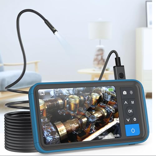 HYZHANHONG 3m, 4.5-Inch High-Definition Dual Lens Industrial Endoscope, 100W High-Definition Blue Light Mirror, Endoscope Camera Used for Automotive Pipeline Tool Maintenance