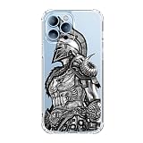 Seconddog Cool Warrior Spartan Helmet Sparta Soldiers Gladiator Phone Case Compatible for iPhone 13