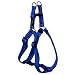 Reflective Adjustable Dog Step in Harness for Extra Large Dogs; matching collar and leash available, Blue