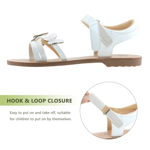 FLYFUPPY Girls Sandals Kids Strap Flat Sandals Open Toe Summer butterfly Casual Sandals4