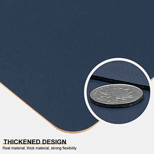 OSALADI 2 peças de mouse pads de couro à prova d 'água antiderrapante tapete de mouse pad dupla fac
